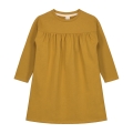 Sukienka - PLEATED DRESS MUSTARD