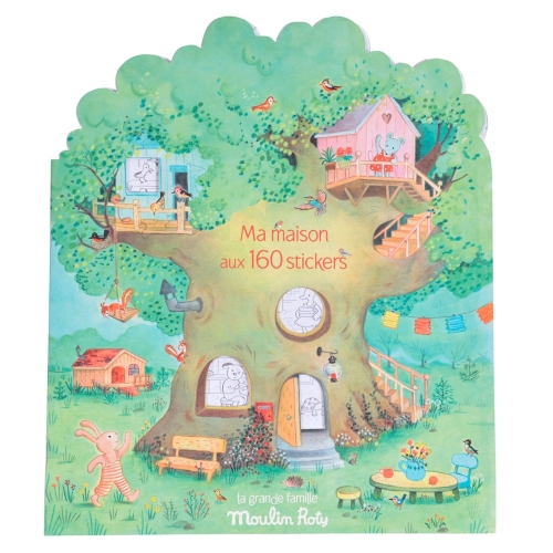 Książeczka z naklejkami i kolorowanka - LA GRANDE FAMILLE