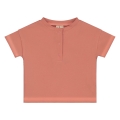 Bluzka - BABY S/S HENLEY TEE FADED RED