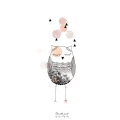 Plakat - CHOUETTE PINK