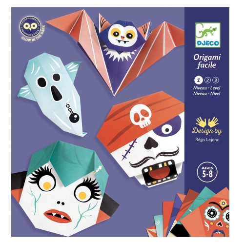 Zestaw artystyczny ORIGAMI - DUCHY i ZOMBIAKI FLUO