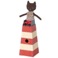 Maskotka kotek w latarnii 23cm - TOWER with CAT