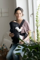 BABYBJORN MINI Cotton – nosidełko, Czarny