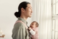 BABYBJORN MINI 3D Mesh – nosidełko, Zgaszony Róż
