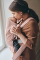 BABYBJORN MINI 3D Mesh – nosidełko, Zgaszony Róż