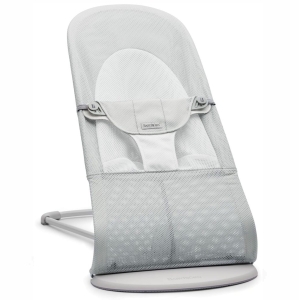 BABYBJORN - leżaczek BALANCE SOFT MESH - Szary/Biały