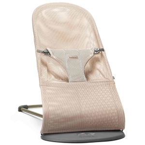 BABYBJORN - leżaczek BLISS MESH - Perłowy Różowy