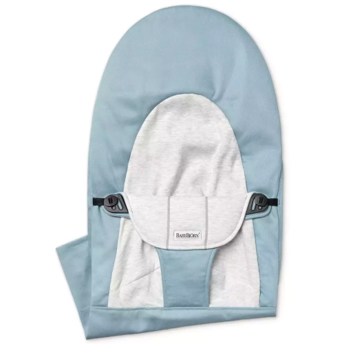 BABYBJORN - poszycie do leżaczka Balance Soft, Blue/Grey, Cotton/Jersey