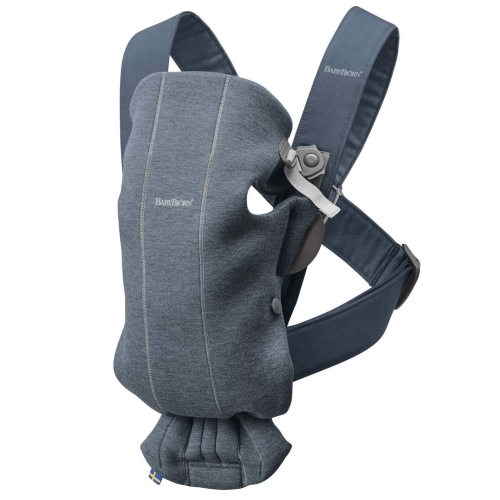 BABYBJORN MINI 3D Jersey – nosidełko, Niebieski