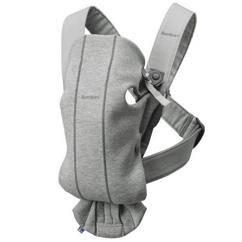 BABYBJORN MINI 3D Jersey – nosidełko, Jasny szary