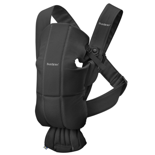 BABYBJORN MINI Cotton – nosidełko, Czarny