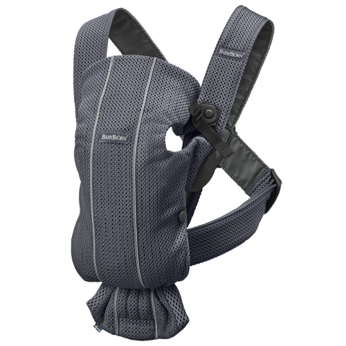 BABYBJORN MINI 3D Mesh – nosidełko, Antracytowy