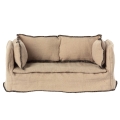 Lniana sofa dla myszek 11cm - MINIATURE COUCH