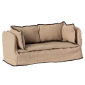 Lniana sofa dla myszek 11cm - MINIATURE COUCH