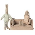 Lniana sofa dla myszek 11cm - MINIATURE COUCH
