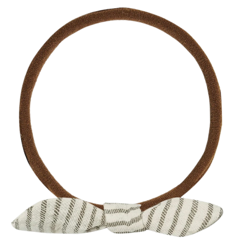 Opaska na głowę kokardka - BASIL STRIPE II
