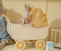 MAILEG Metalowy wózek dla myszek 15cm - MICRO PRAM YELLOW