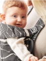 BABYBJORN MINI Cotton – nosidełko, Antracyt/Landscape Print