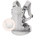 BABYBJORN - nosidełko Harmony 3D Mesh, Szary + śliniaczek do nosidełka Harmony