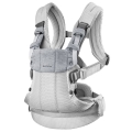 BABYBJORN - nosidełko Harmony 3D Mesh, Szary + śliniaczek do nosidełka Harmony