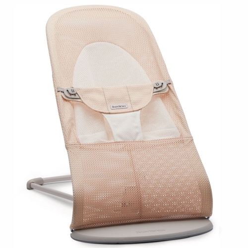 BABYBJORN - leżaczek BALANCE SOFT MESH - Różowy/Biały