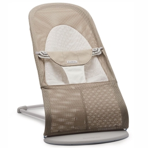 BABYBJORN - leżaczek BALANCE SOFT MESH - Szary Beż/Biały