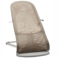 BABYBJORN - leżaczek BALANCE SOFT MESH - Szary Beż/Biały