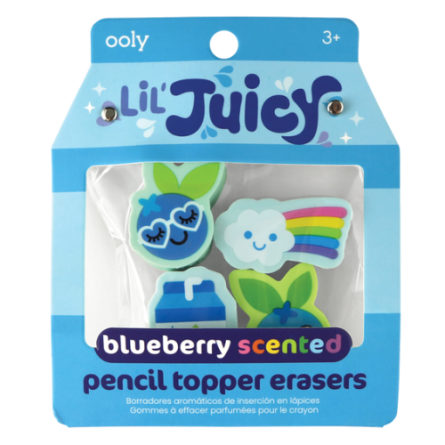 OOLY Pachnące gumki na ołówki - LIL JUCY JAGODA