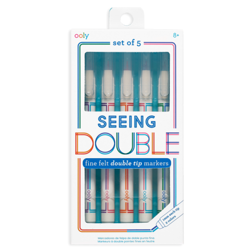 OOLY Cienkopisy podwójne 5szt - SEEING DOUBLE
