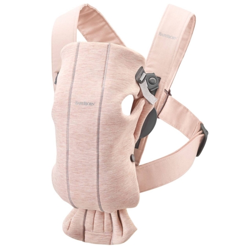 BABYBJORN MINI 3D Jersey – nosidełko, Jasny róż