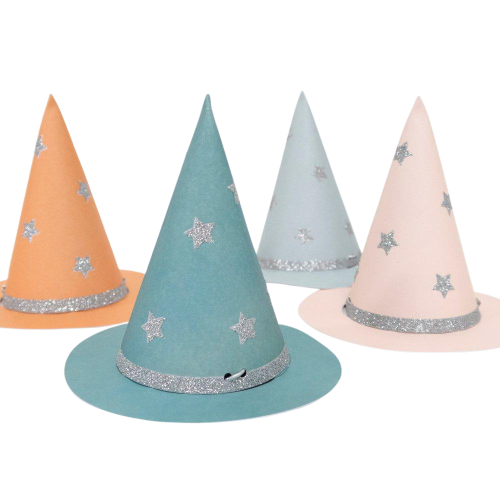 MERI MERI Mini kapelusze czarownicy - PASTEL HALLOWEEN
