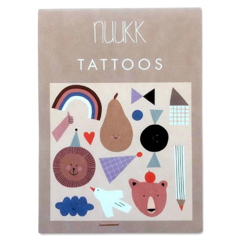 NUUKK Organiczne tatuaże dla dzieci - HAPPY
