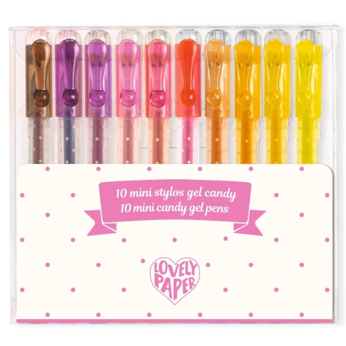 DJECO Mini długopisy żelowe 10szt - CANDY