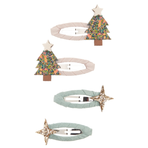 MIMI&LULA Spinki do włosów 4szt - CHRISTMAS TREE