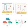 DJECO Zestaw artystyczny ze stemplami 3+ - POTWORKI