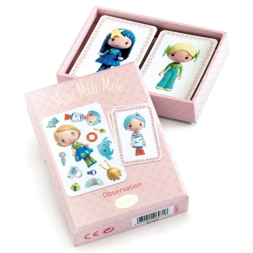 DJECO Gra karciana obserwacyjna 4+ - Tinyly MINI MELI MELO