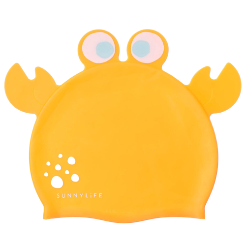 SUNNYLIFE Silikonowy czepek do pływania - SONNY the SEA CREATURE ORANGE
