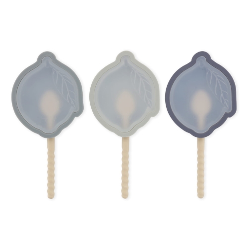 KONGES SLOJD Silikonowe foremki do lodów - LEMON BLUE MIX