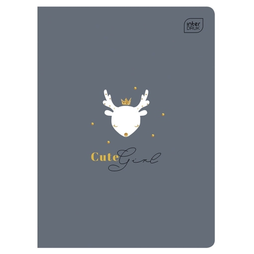 CUTE GIRL Zeszyt A5 kratka 16 - RENIFER