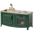 MAILEG Kuchnia dla myszek 8cm - KITCHEN DARK GREEN