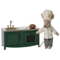MAILEG Kuchnia dla myszek 8cm - KITCHEN DARK GREEN