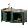 MAILEG Kuchnia dla myszek 8cm - KITCHEN DARK GREEN