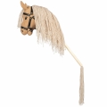 ASTRUP Koń na kiju z otwartą buzią HOBBY HORSE - BLOND