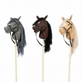 ASTRUP Koń na kiju z otwartą buzią HOBBY HORSE - BLOND