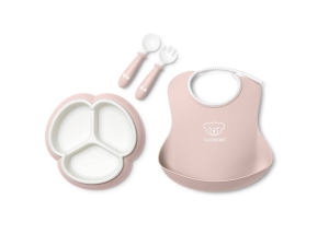 BABYBJORN - Zestaw do karmienia Mealtime - Grey