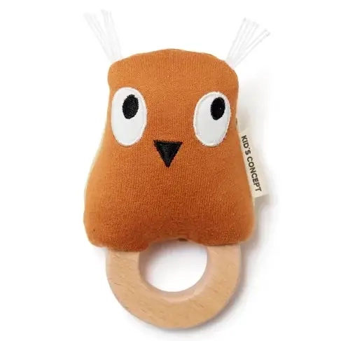 Kid's Concept - Grzechotka sowa EDVIN, rust