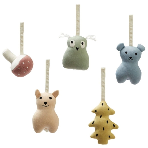 Kid's Concept - Zabawki do maty edukacyjnej woodland 5szt EDVIN
