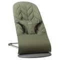 BABYBJORN - leżaczek BLISS Woven, Petal Quilt, Ciemnozielony