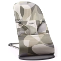 BABYBJORN - leżaczek BLISS COTTON, Khaki/Green Print