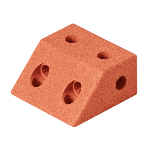 MODU - block angle - sensoryczny blok piankowy, pomarańczowy